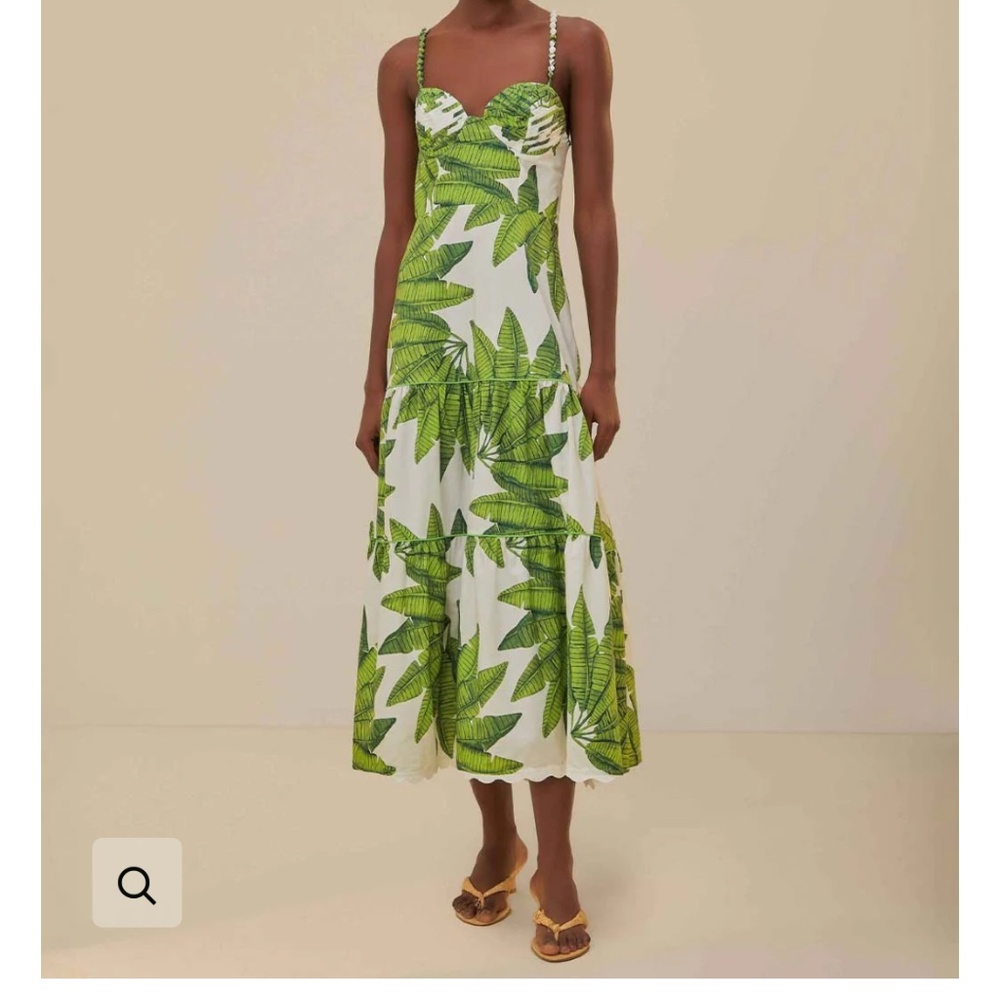 Farm Rio Palm Dress - Size Large - NWT